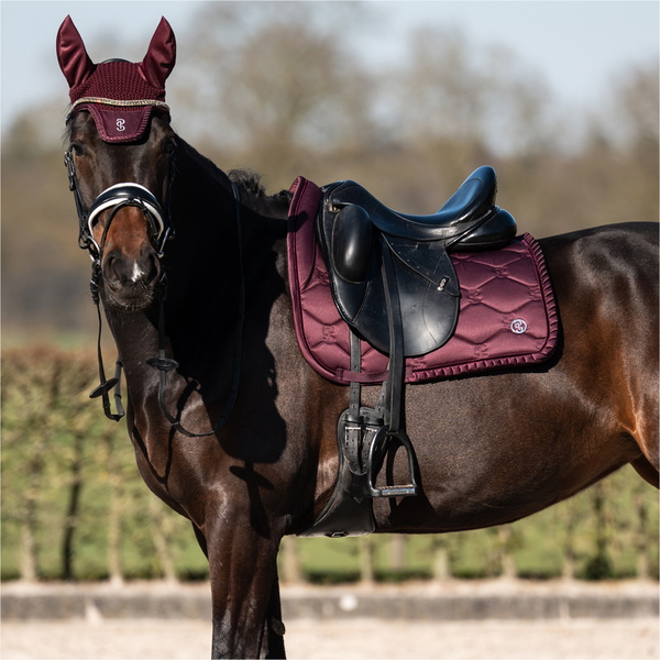 2025 PS of Sweden Saddle Pad Dressage Ruffle 1110-055-381 - Plum